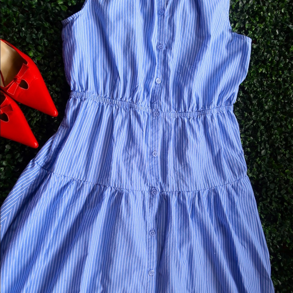 Who What Wear Strip Maxi Dress (M)